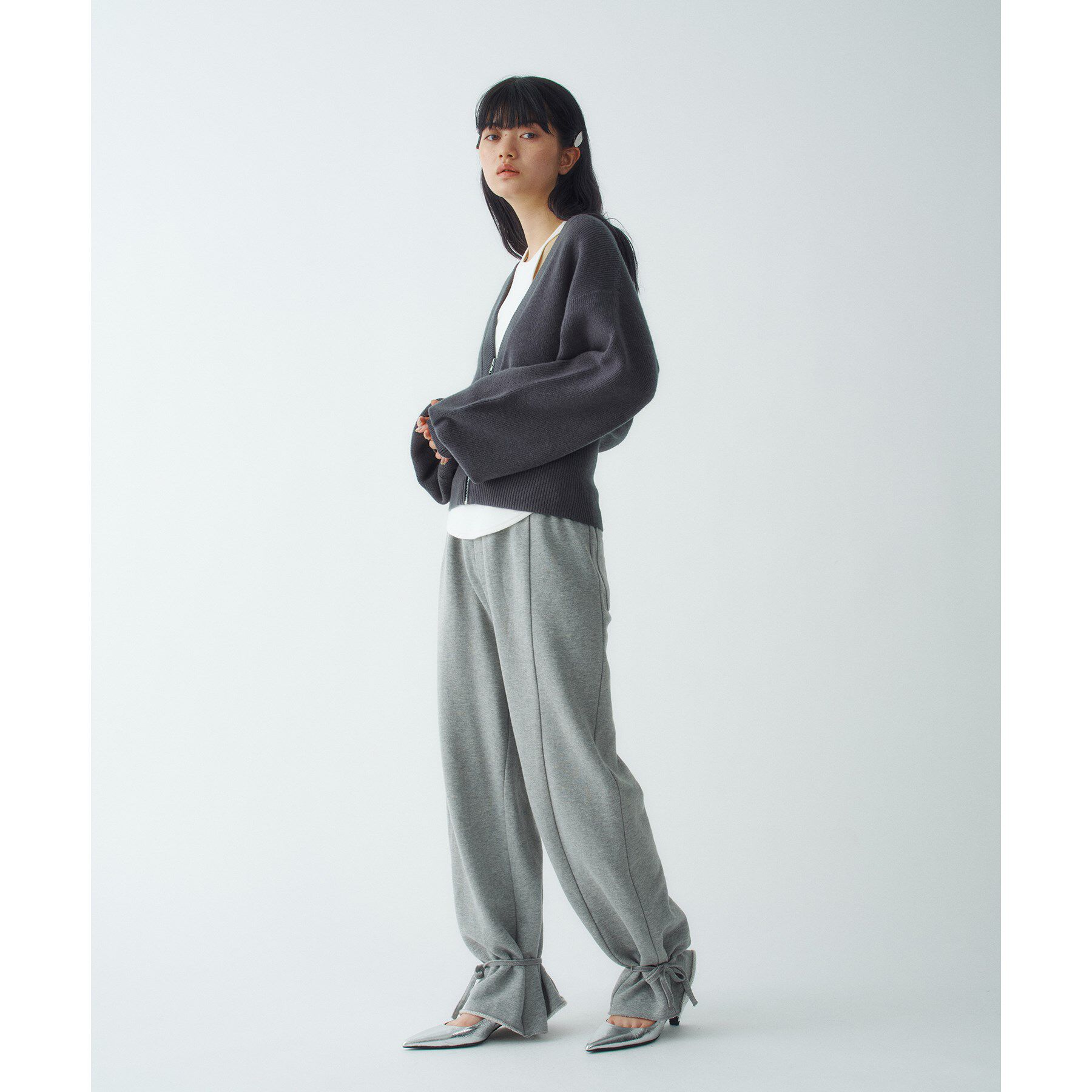 CODE A「zip form cardigan」|カーディガン|