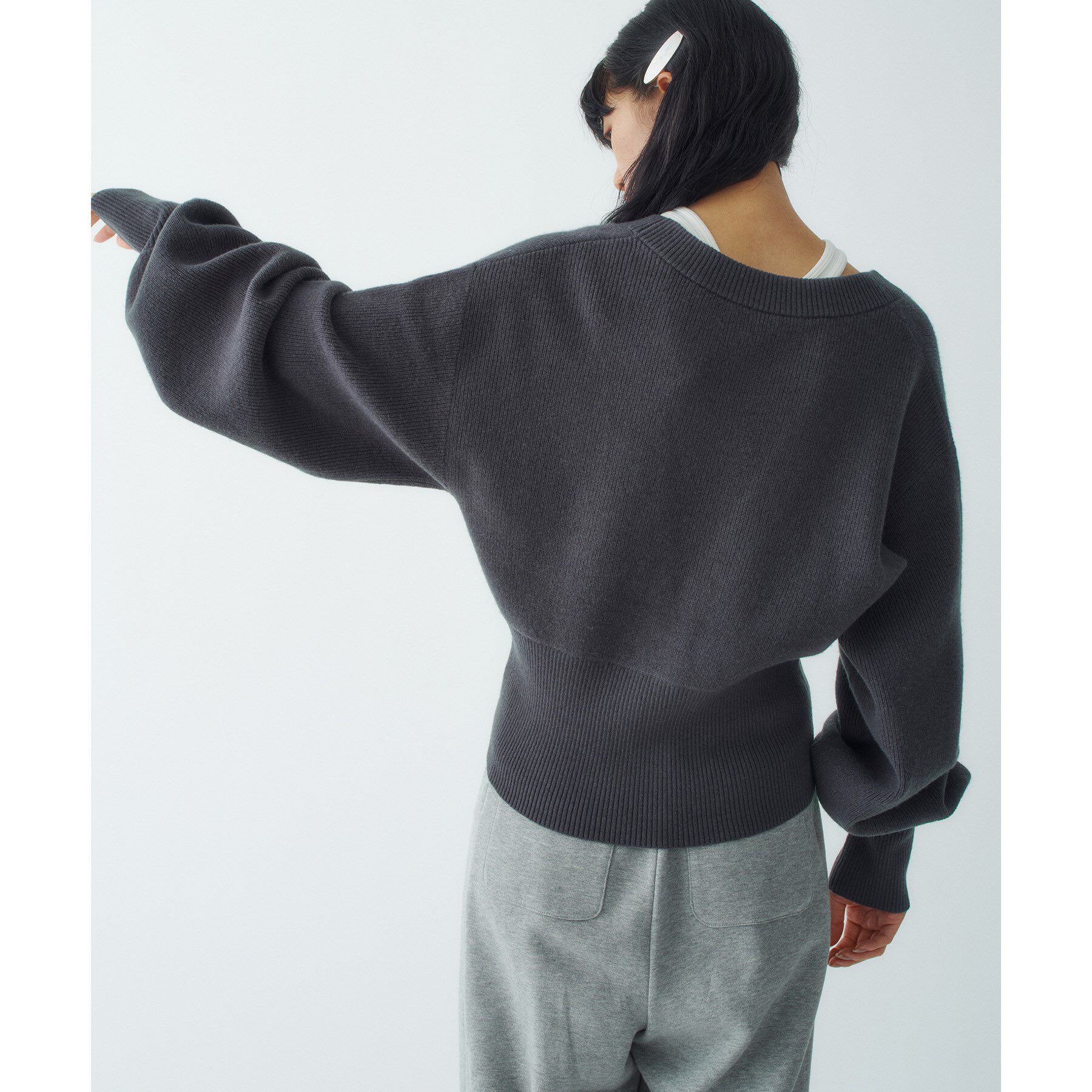 CODE A「zip form cardigan」|カーディガン|