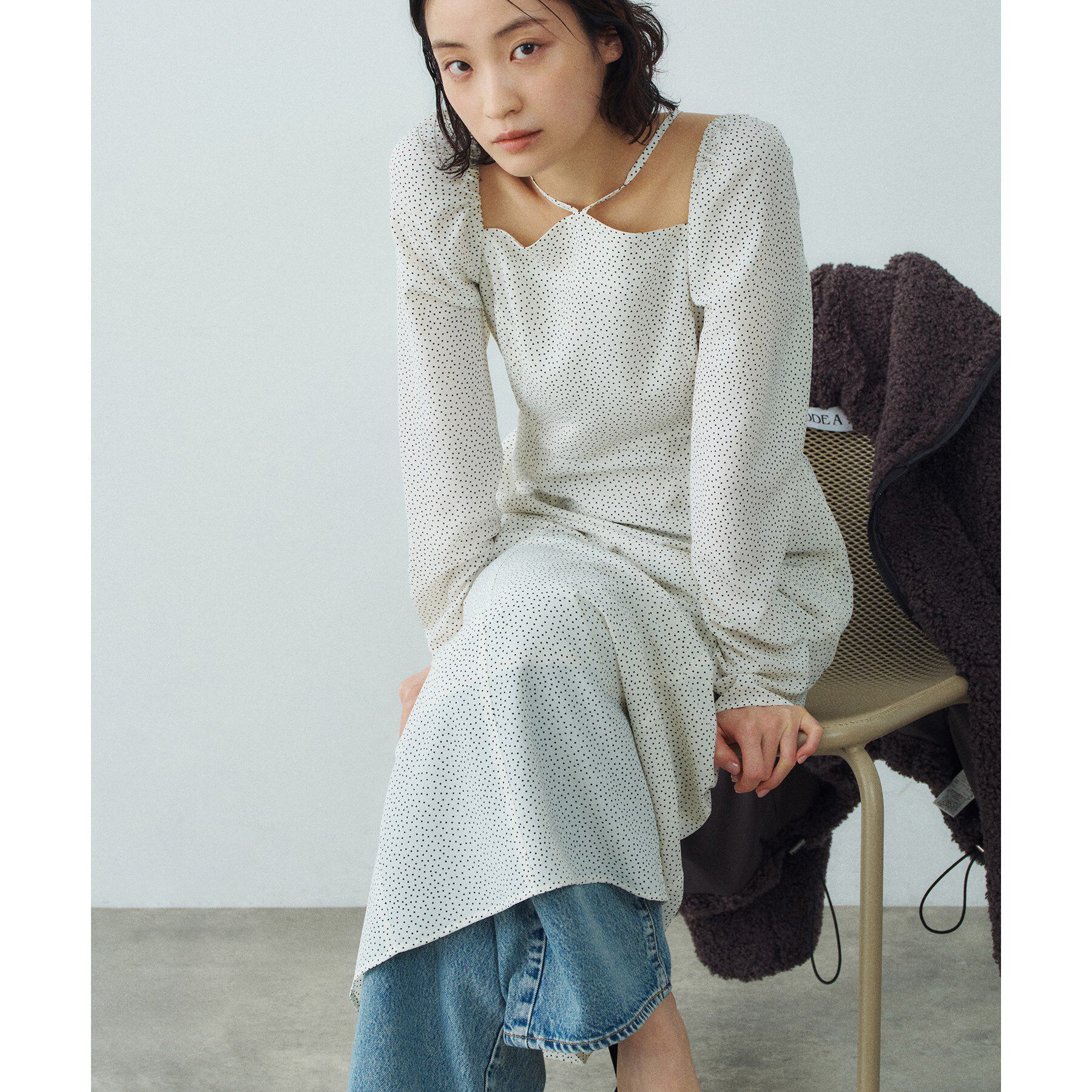 CODE A「femi dot dress」|ワンピース|