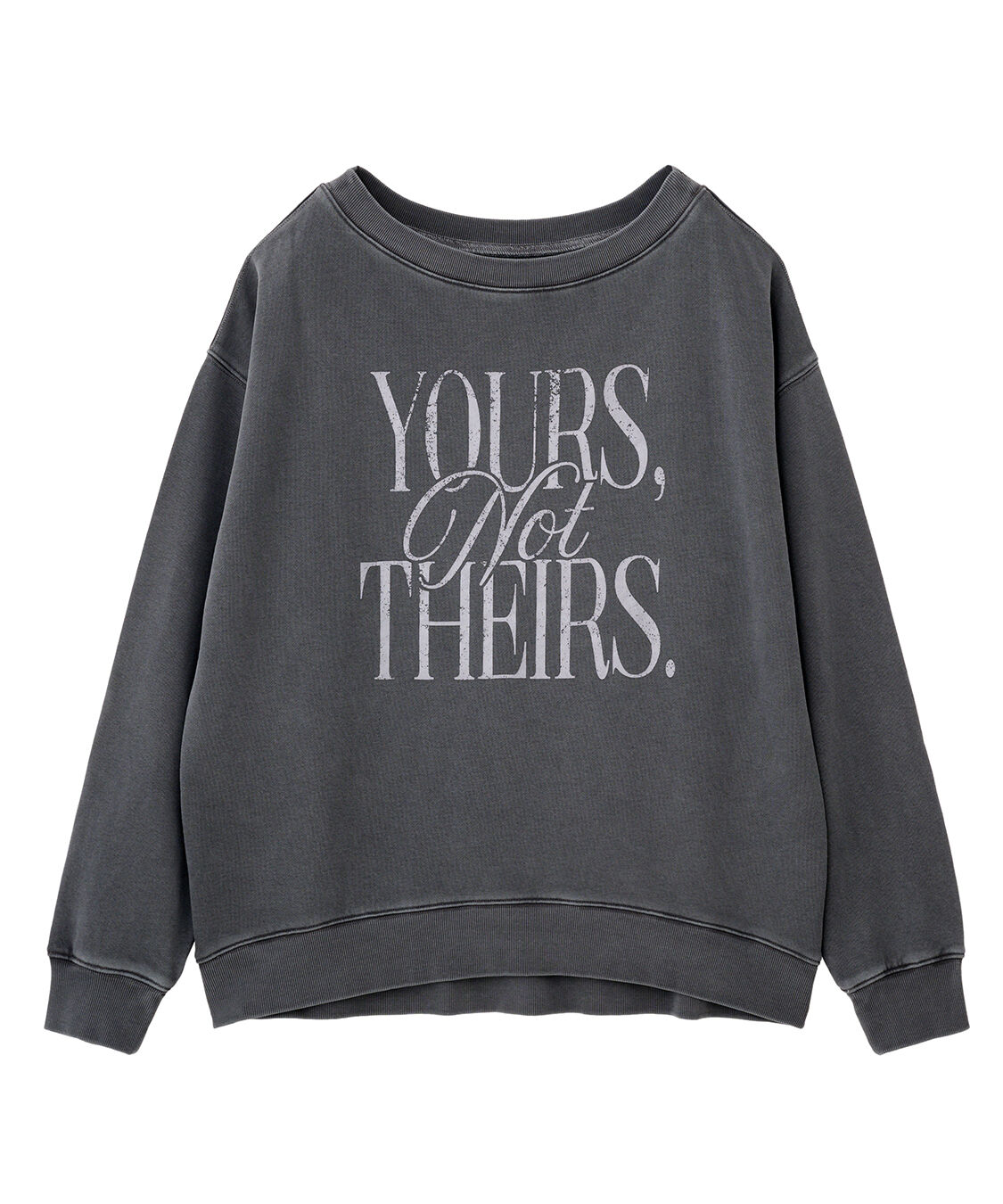 COCO DEAL「製品染めロゴスウェット」|スウェット・ジャージ|チャコール