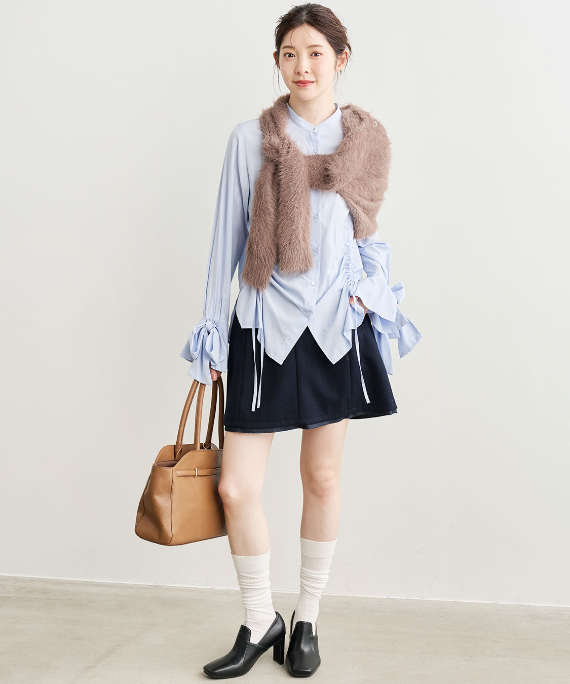 COCO DEAL「リボンスリーブドロストシャツブラウス」|シャツ・ブラウス|