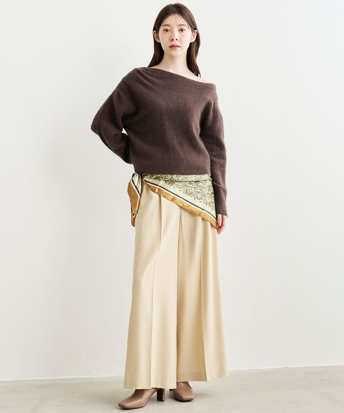 COCO DEAL「ラクーン混アシメニット」|ニット・セーター|