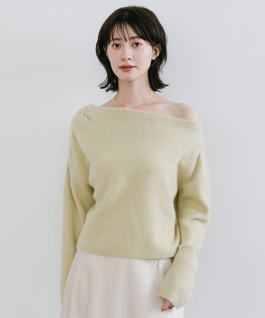 COCO DEAL「ラクーン混アシメニット」|ニット・セーター|