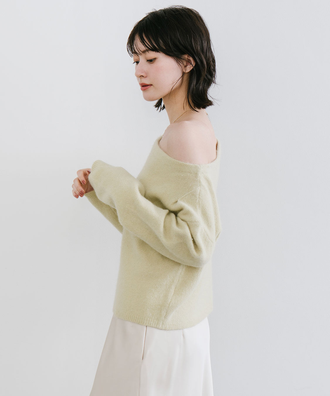 COCO DEAL「ラクーン混アシメニット」|ニット・セーター|