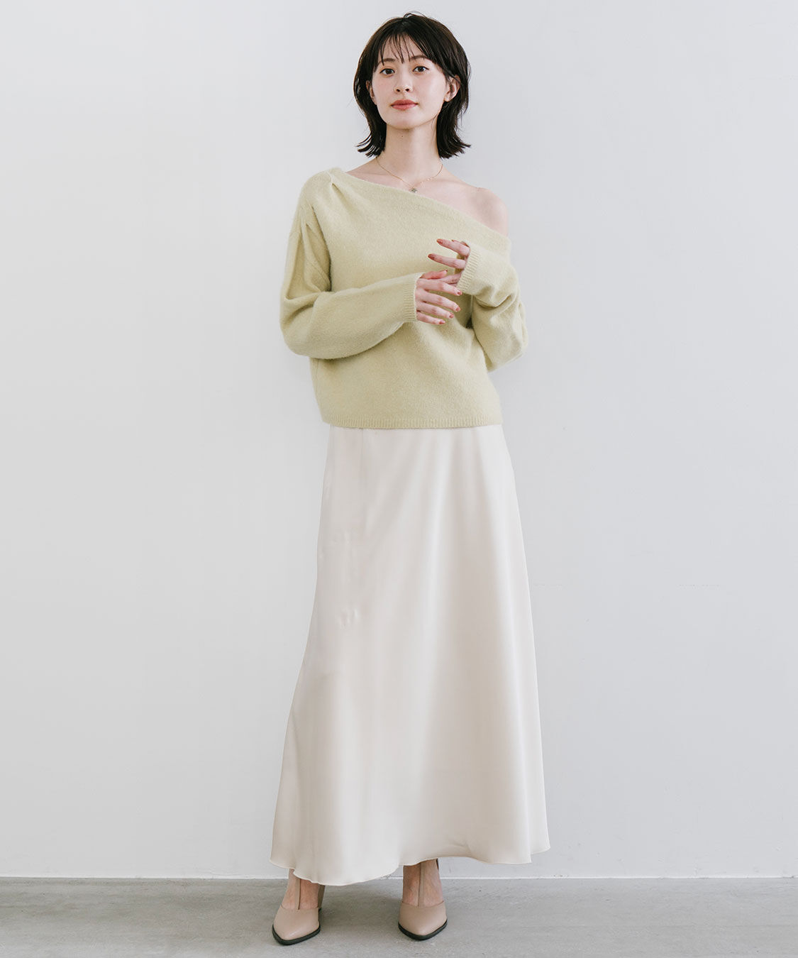 COCO DEAL「ラクーン混アシメニット」|ニット・セーター|