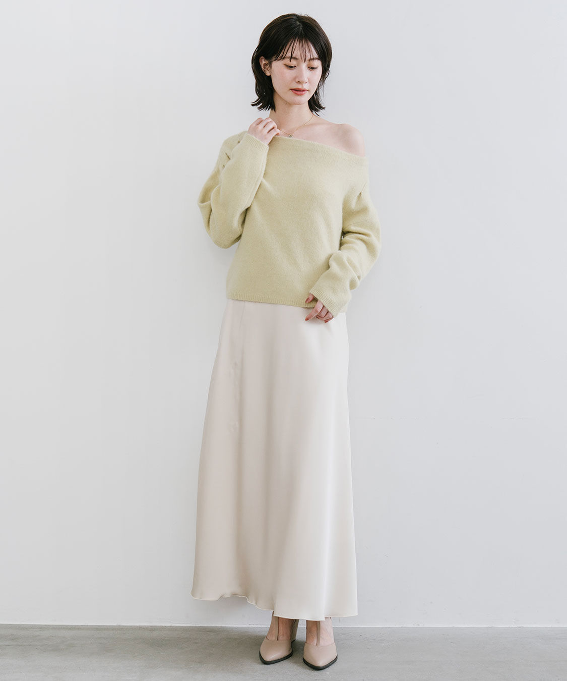 COCO DEAL「ラクーン混アシメニット」|ニット・セーター|