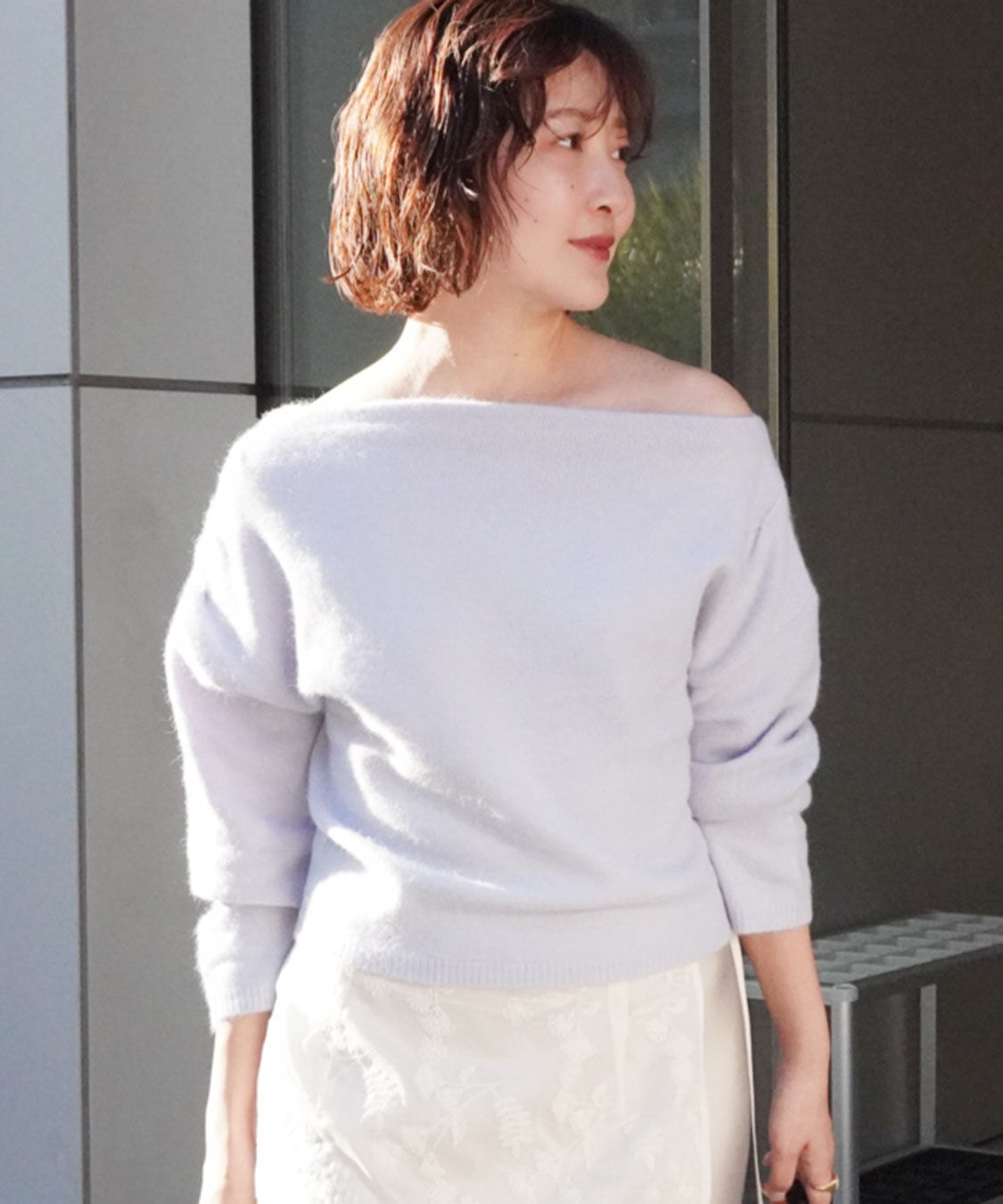 COCO DEAL「ラクーン混アシメニット」|ニット・セーター|