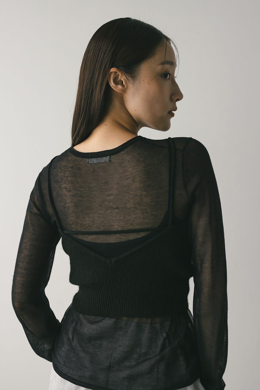 STYLEMIXER「フリルニットビスチェ」|キャミソール|