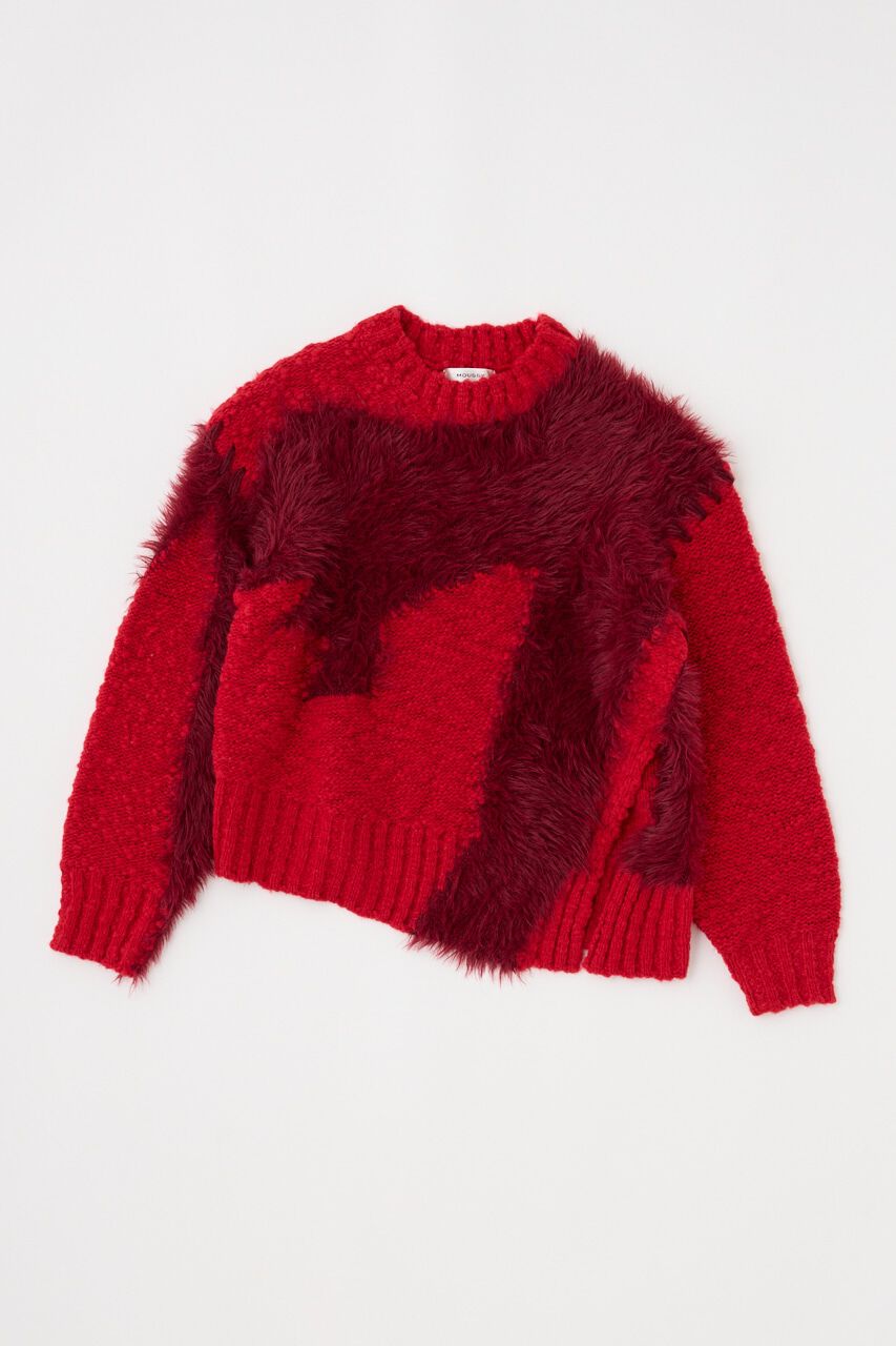 MOUSSY「INTARSIA SLIT セーター」|ニット・セーター|