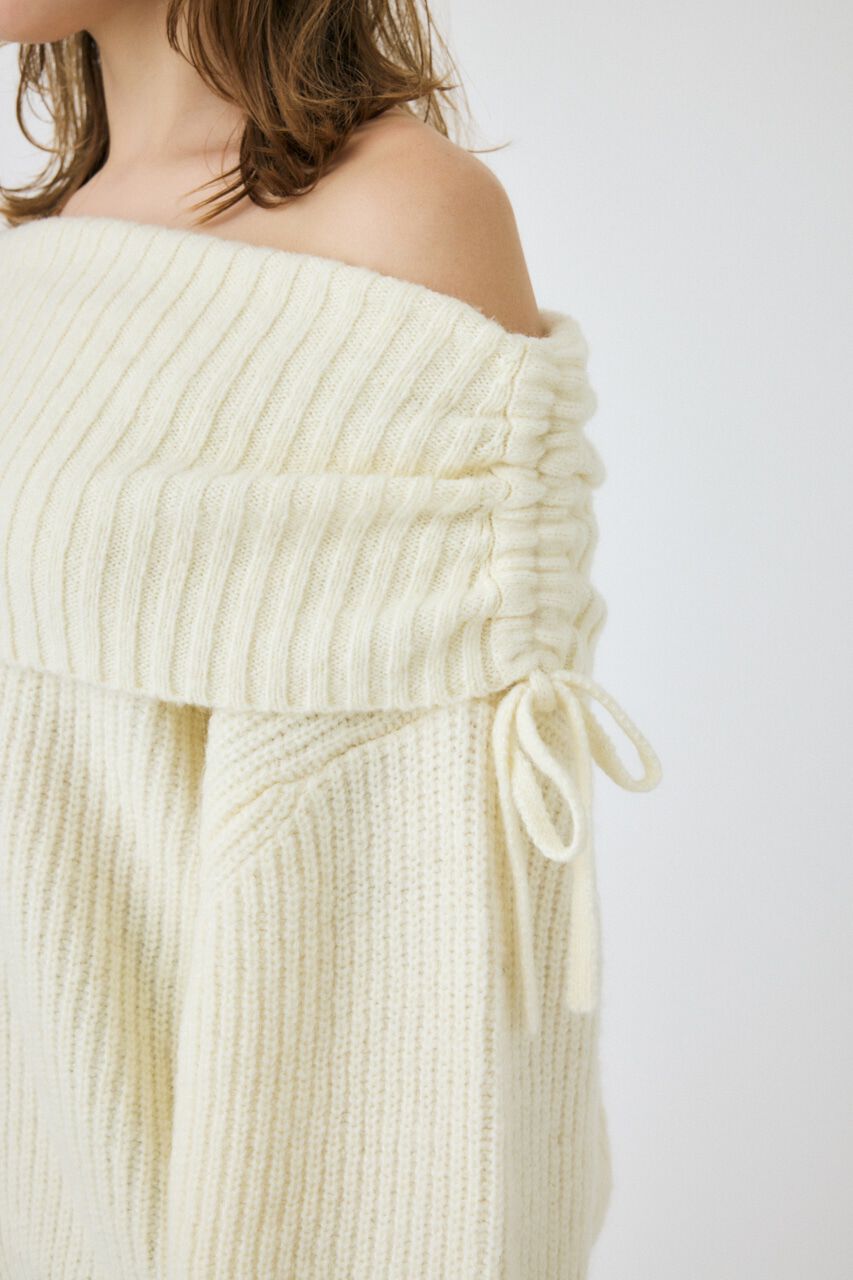 MOUSSY「OFF SHOULDER ルーズプルオーバー」|ニット・セーター|