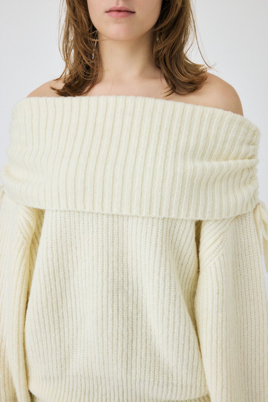 MOUSSY「OFF SHOULDER ルーズプルオーバー」|ニット・セーター|