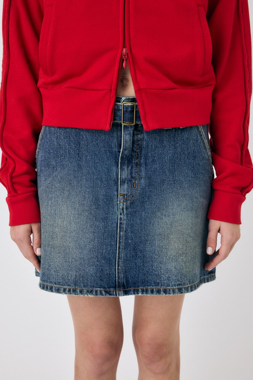 MOUSSY「BELTED DENIM ミニスカート」|スカート|