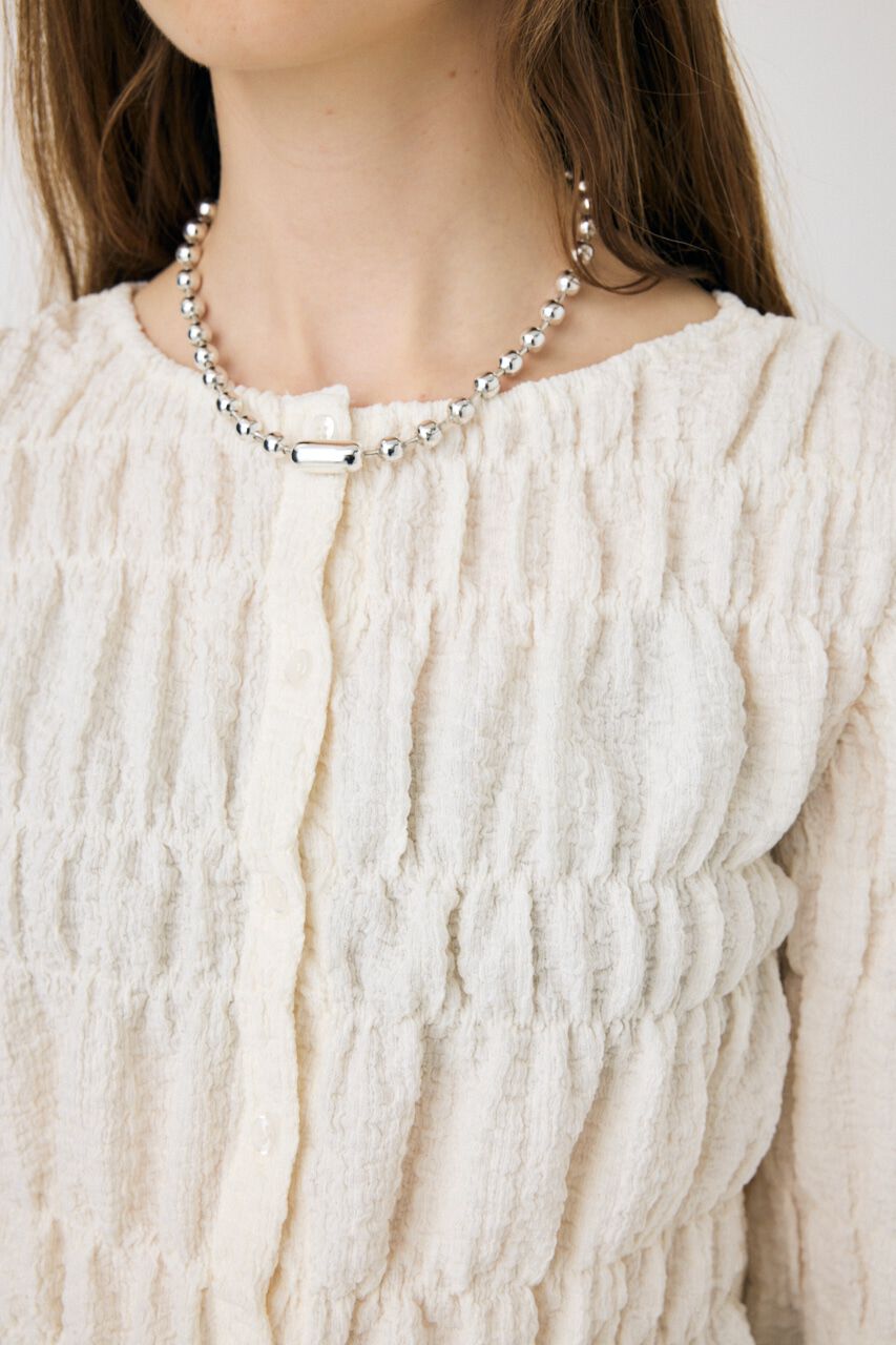 MOUSSY「SHIRRING カーディガン」|Tシャツ・カットソー|