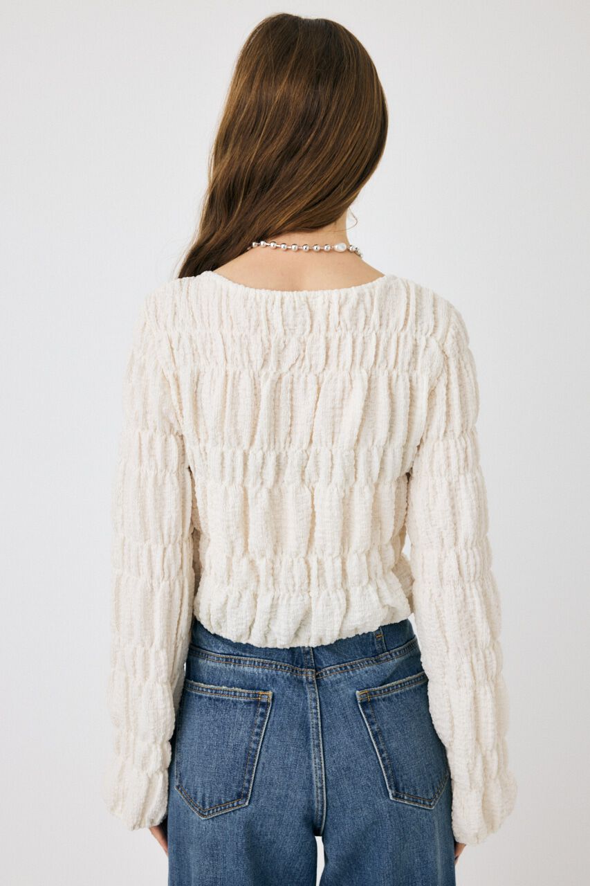 MOUSSY「SHIRRING カーディガン」|Tシャツ・カットソー|