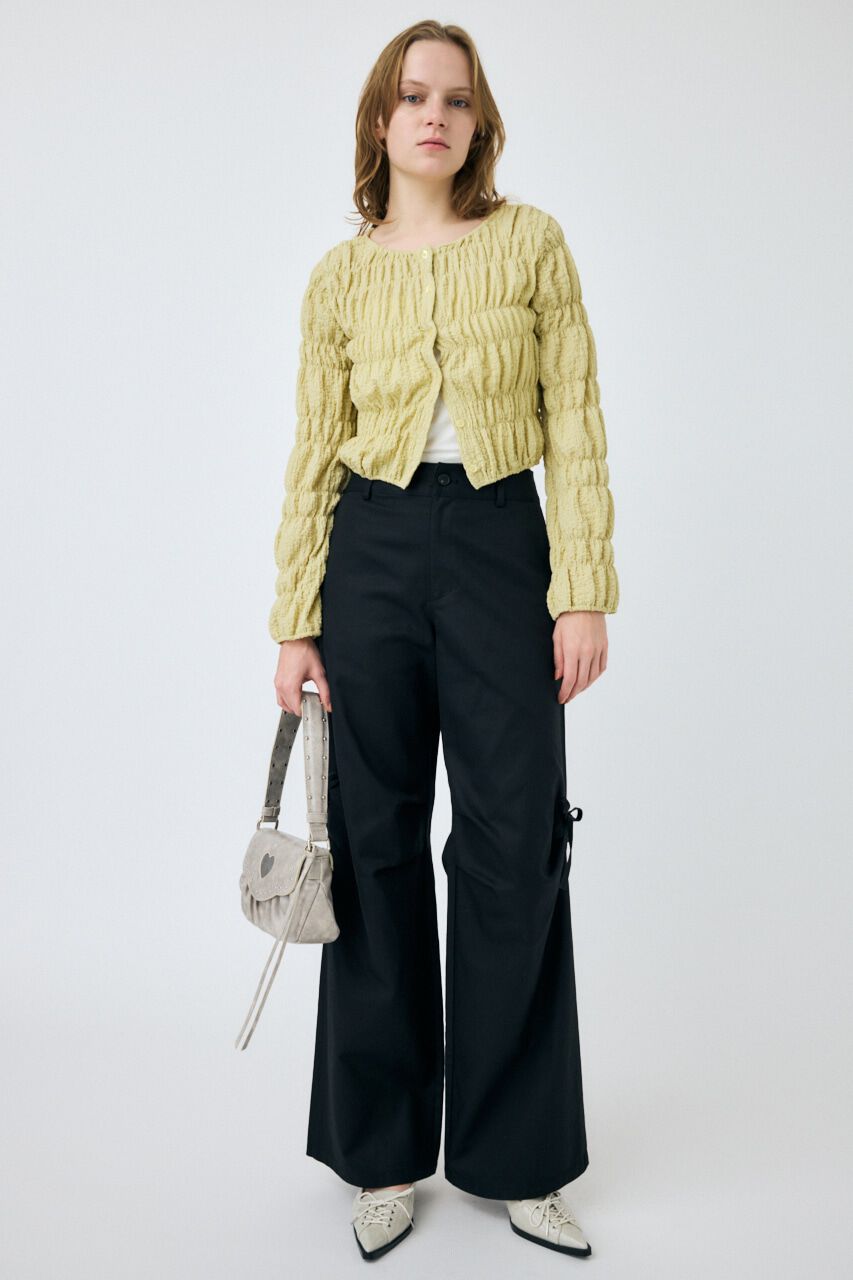 MOUSSY「SHIRRING カーディガン」|Tシャツ・カットソー|