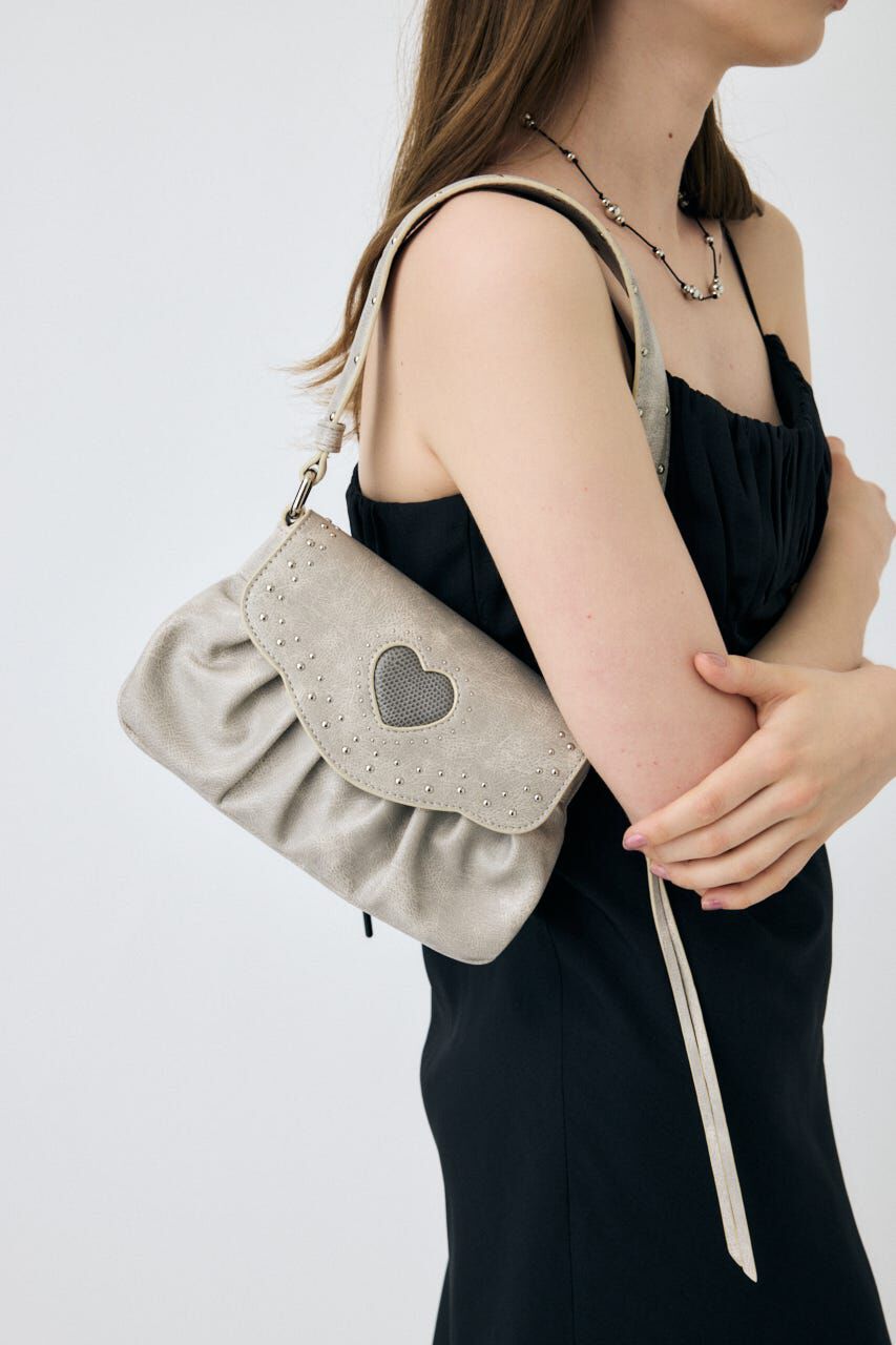 MOUSSY「HEART GATHER スタッズバッグ」|その他|L/GRY1
