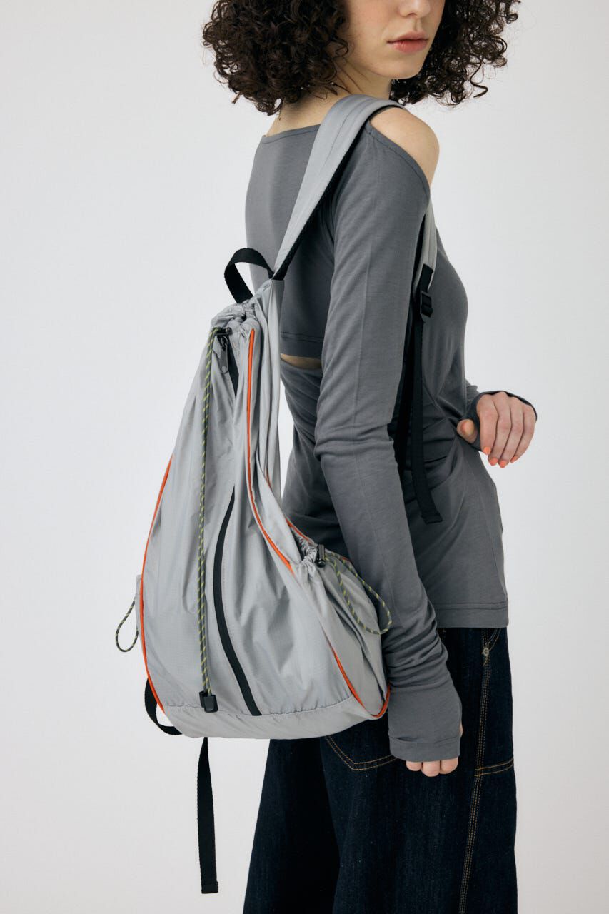 MOUSSY「DRAWSTRING バックパック」|その他|L/GRY1