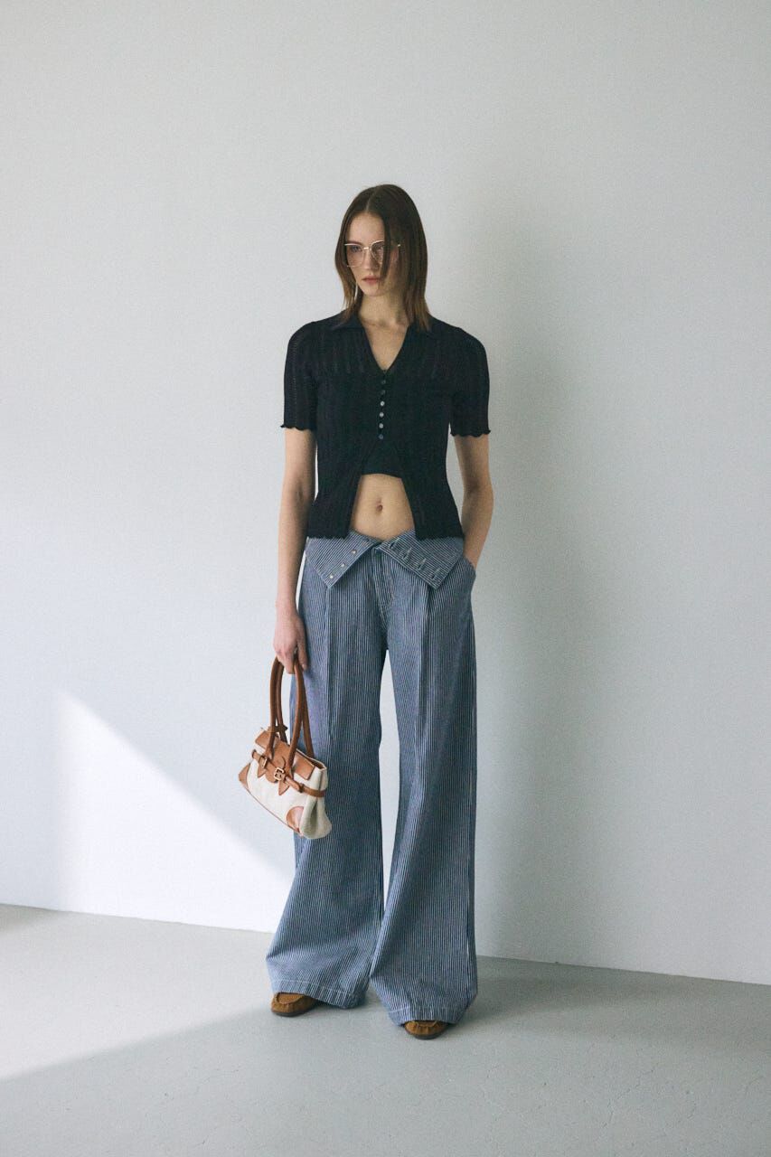 MOUSSY「CORSET DESIGN バギー デニム」|デニム|