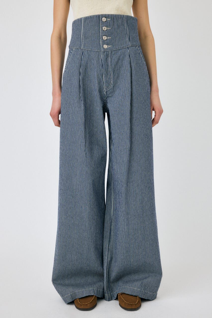 MOUSSY「CORSET DESIGN バギー デニム」|デニム|