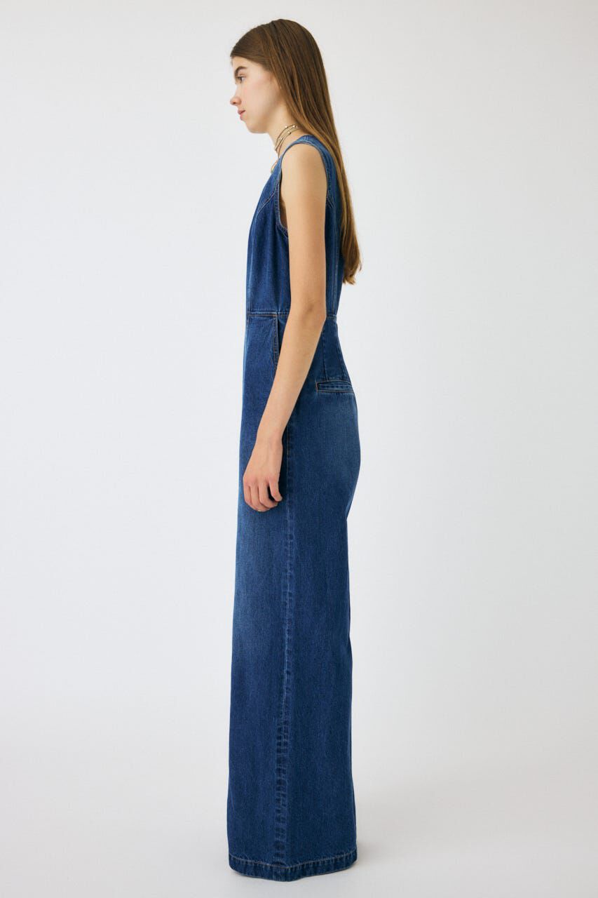 MOUSSY「BACK SLIT DENIM  オールインワン」|その他|