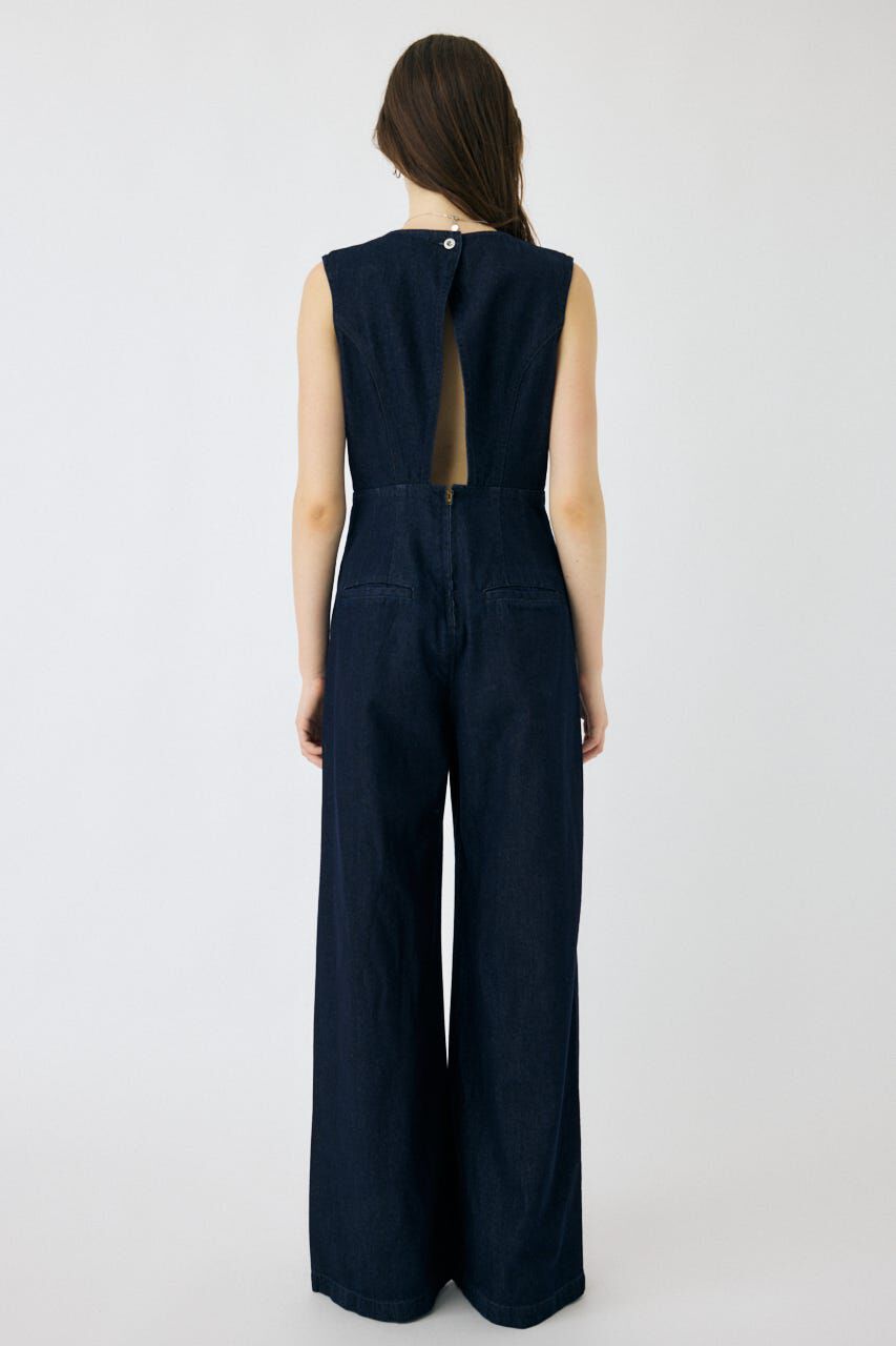MOUSSY「BACK SLIT DENIM  オールインワン」|その他|