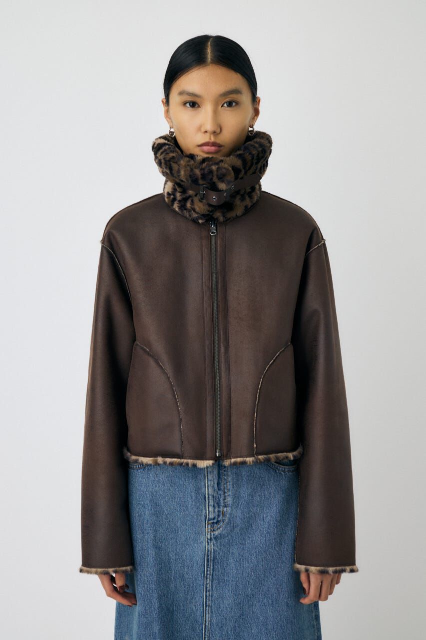 MOUSSY「REVER FAUX ファーコート」|ブルゾン・スタジャン|