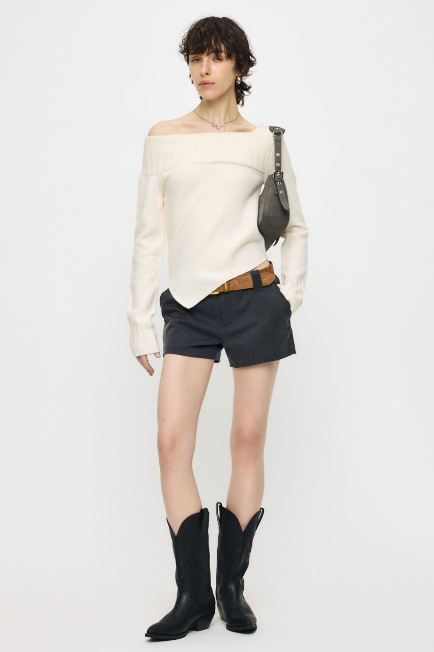 MOUSSY「ASYMMETRY トップス」|ニット・セーター|