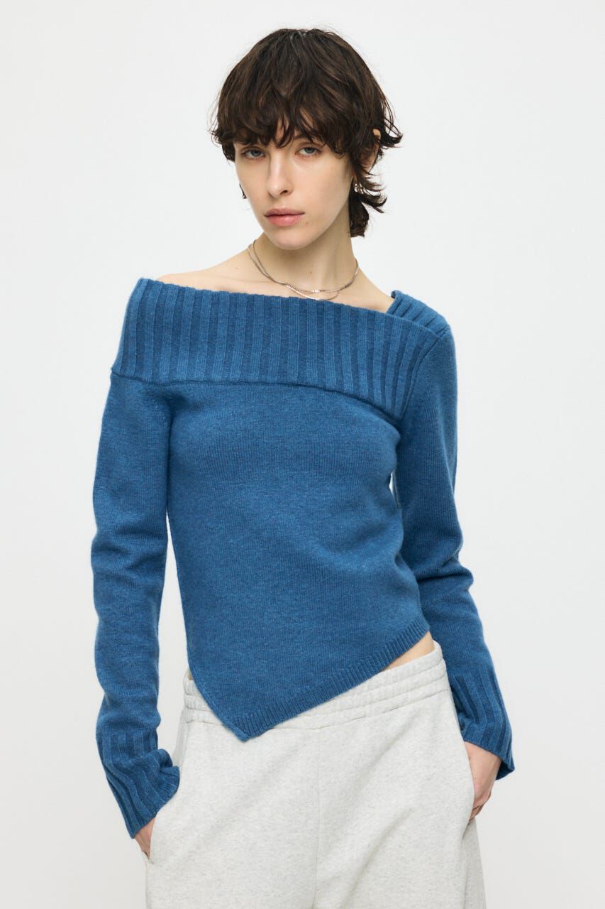 MOUSSY「ASYMMETRY トップス」|ニット・セーター|