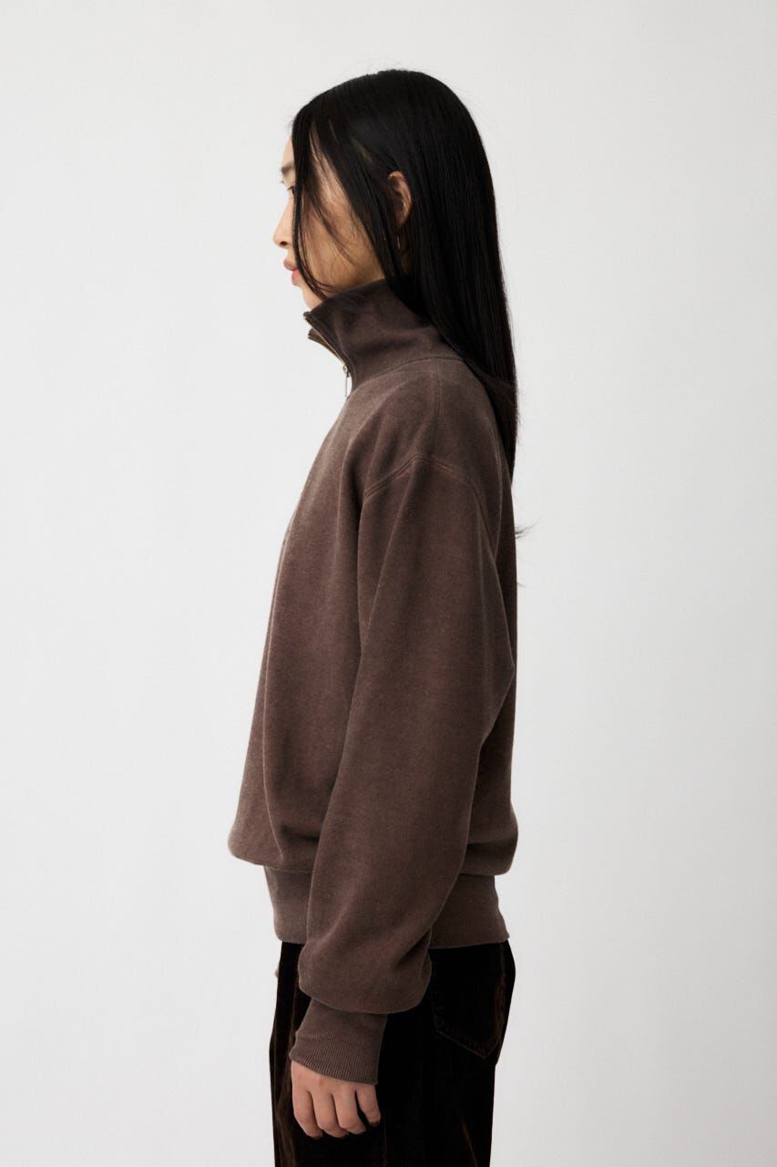 MOUSSY「FADE HALF ZIP トップス」|パーカー|