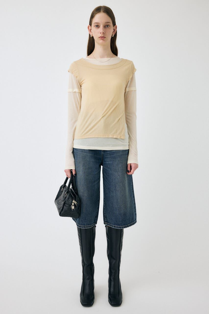 MOUSSY「KNEE LENGTH BERMUDA パンツ」|デニム|