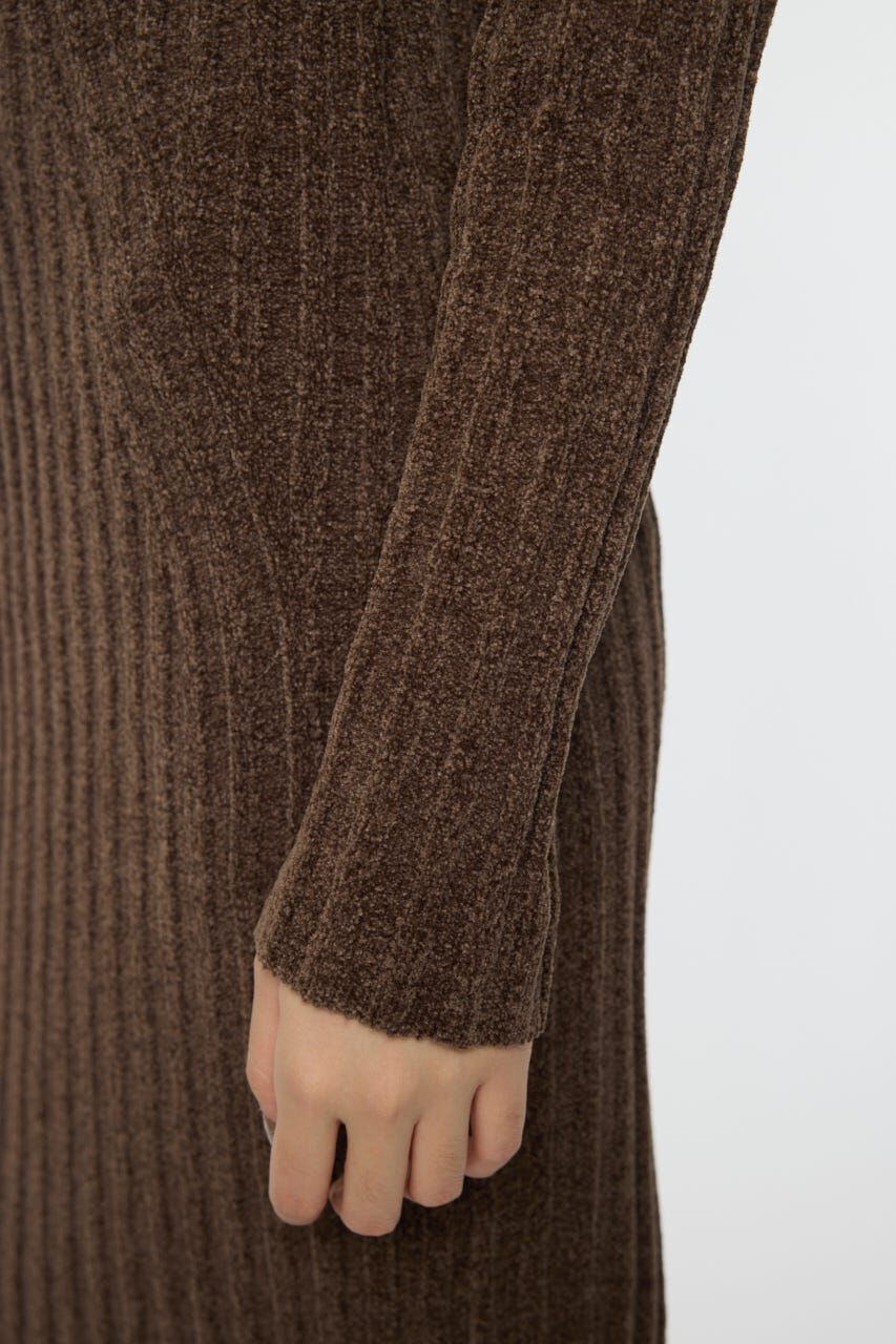 MOUSSY「VELOUR TOUCH KNIT ドレス」|ワンピース|