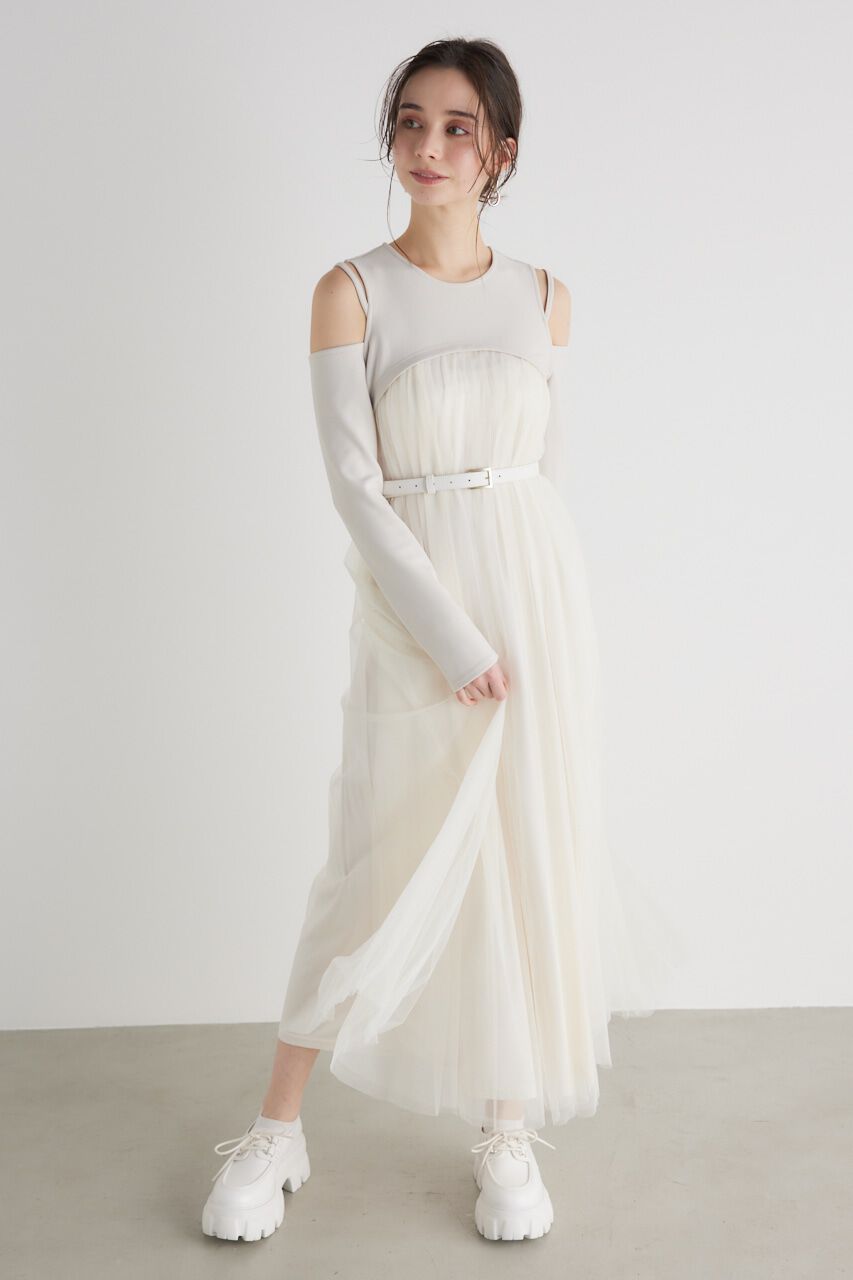 rienda「チュールコンビフレア OP」|ワンピース|