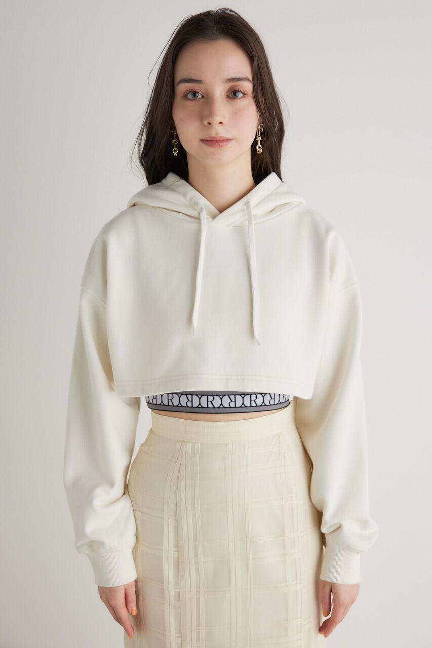 rienda「クロップドフーディースウェットTOP」|Tシャツ・カットソー|