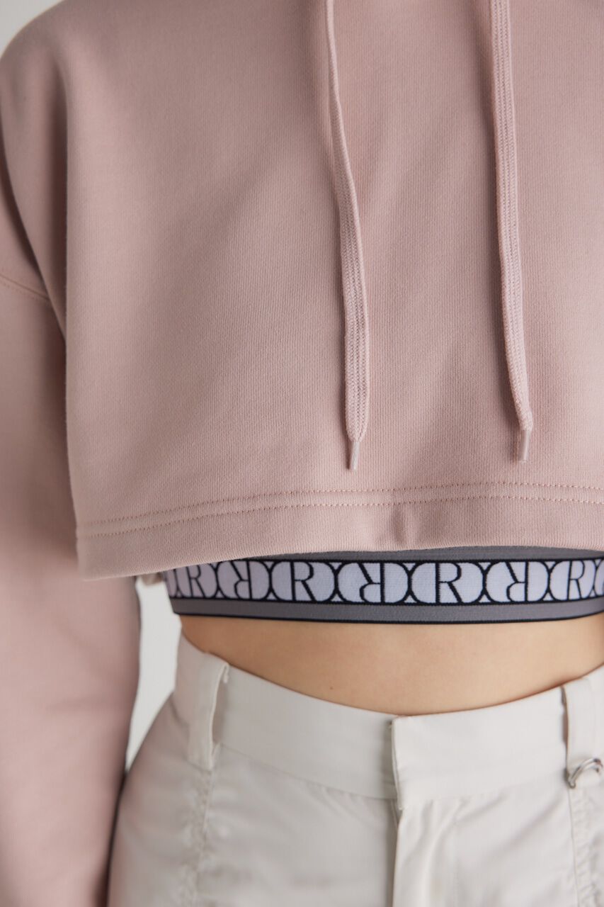 rienda「クロップドフーディースウェットTOP」|Tシャツ・カットソー|