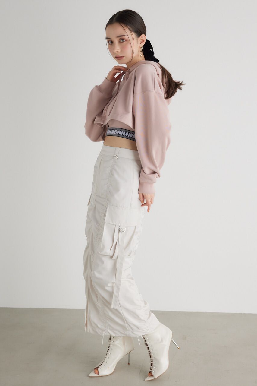 rienda「クロップドフーディースウェットTOP」|Tシャツ・カットソー|