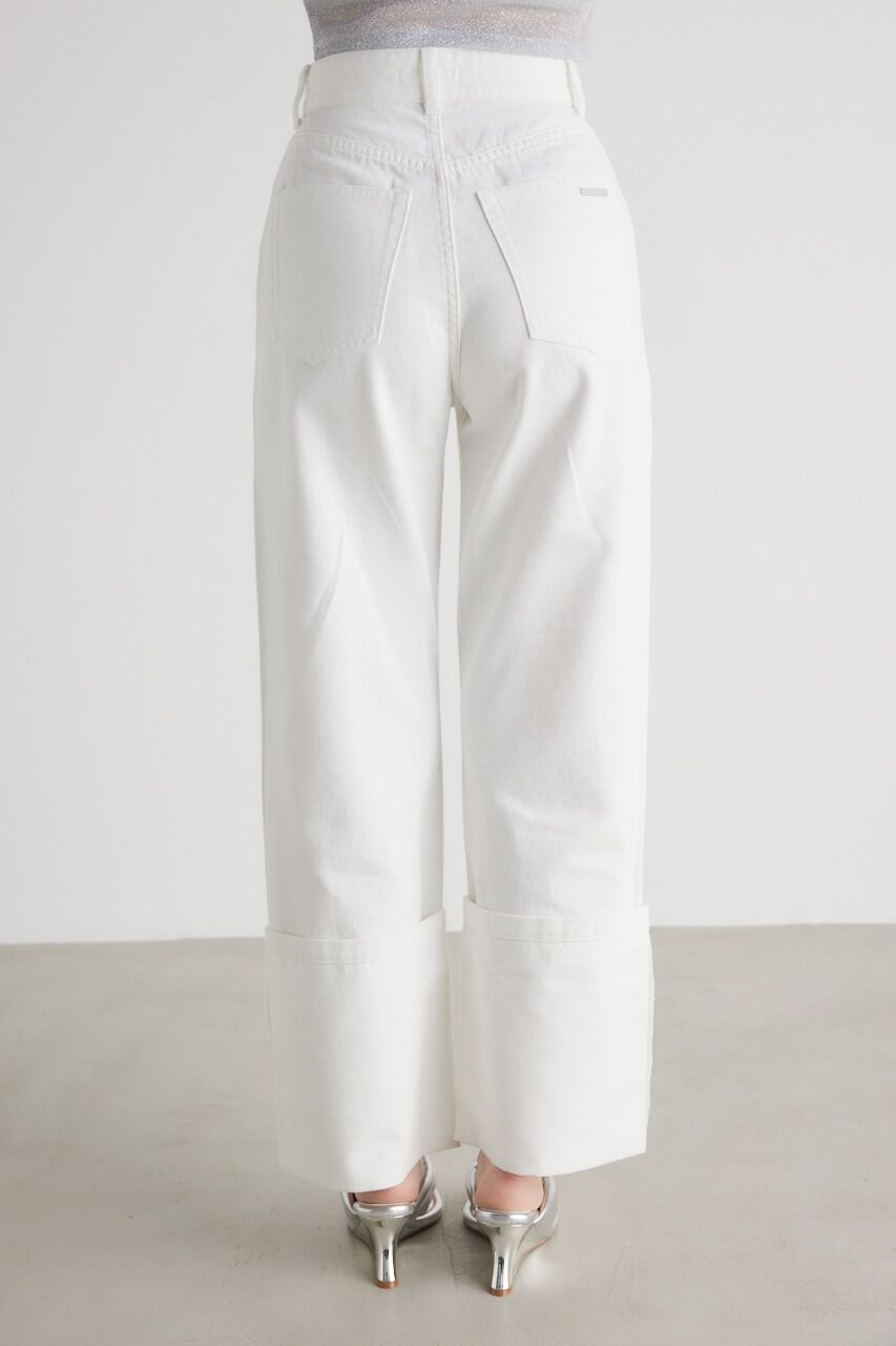 rienda「オーバーターンJ/W DENIM PT」|デニム|