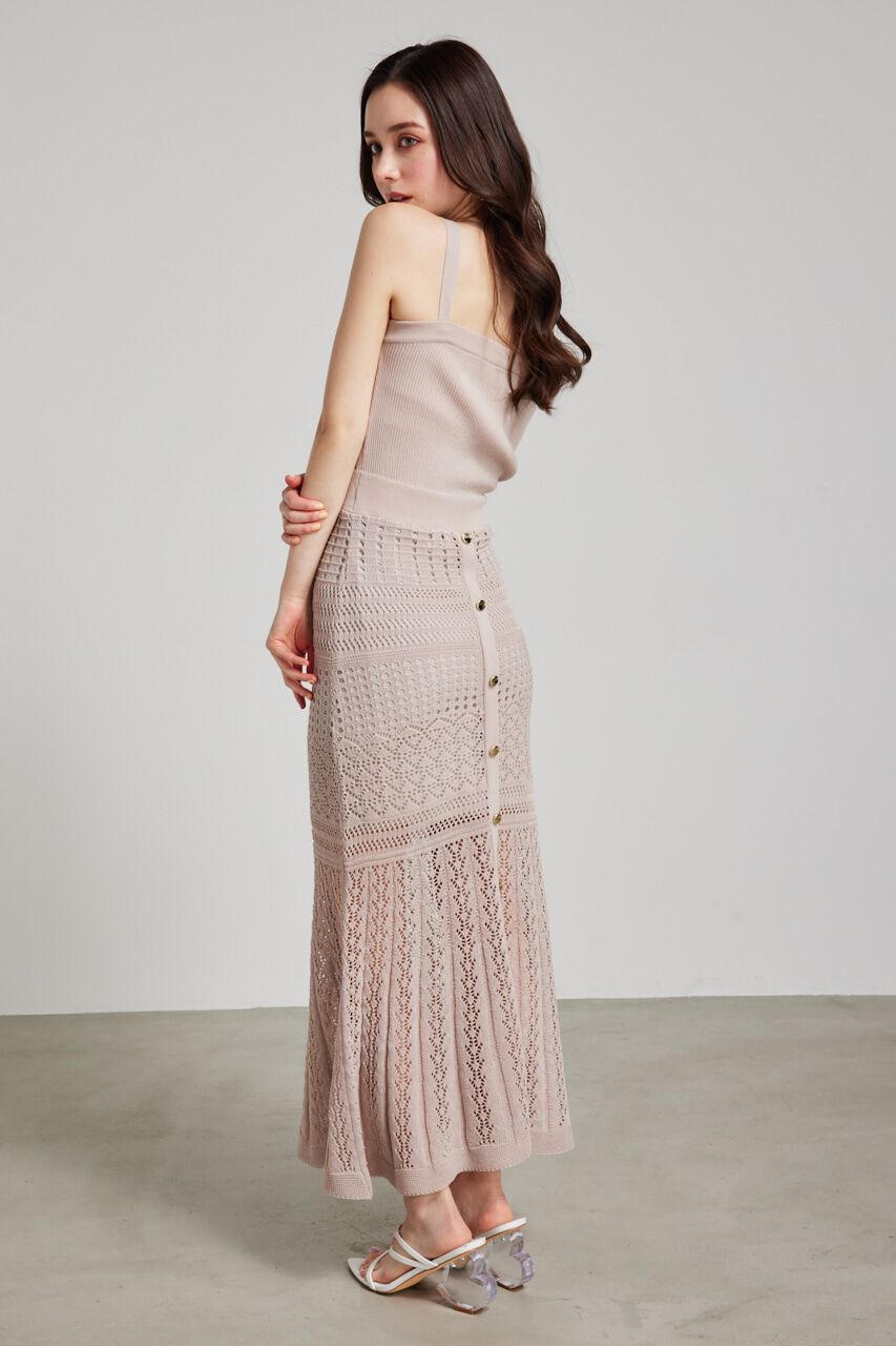 rienda「マルチWAYクロシェSET Knit OP」|ワンピース|