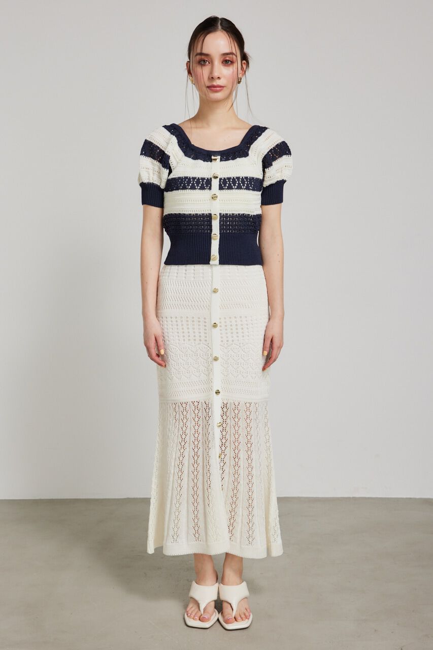 rienda「マルチWAYクロシェSET Knit OP」|ワンピース|