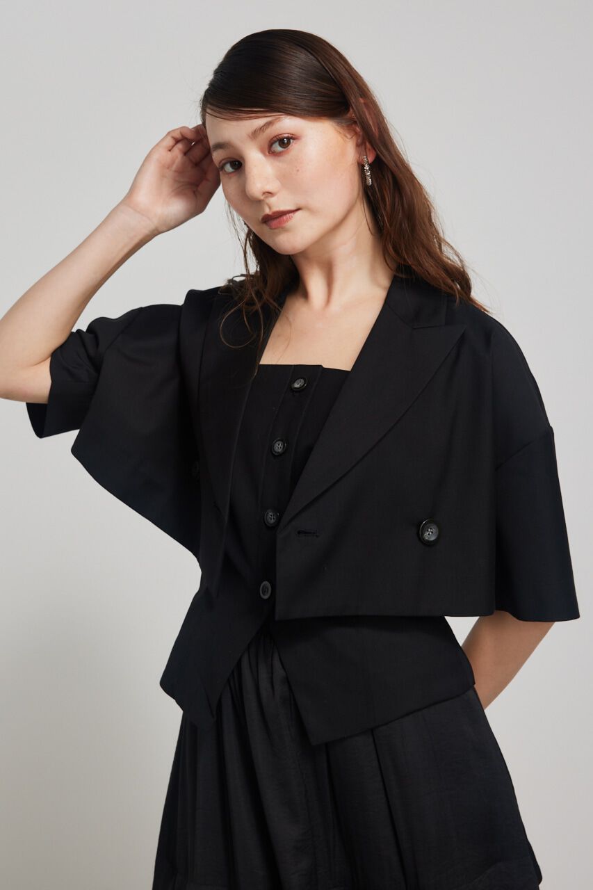 rienda「クロップドハーフSLV JK」|その他|