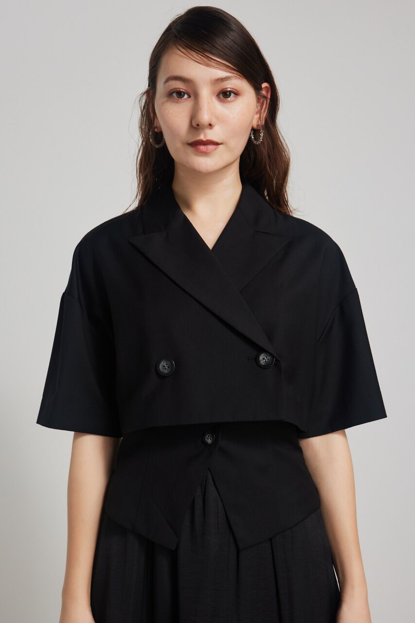 rienda「クロップドハーフSLV JK」|その他|