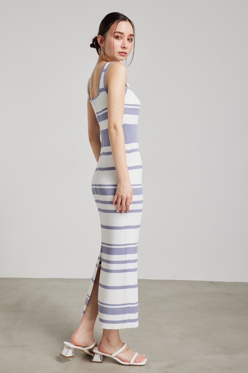 rienda「2WAY ZIPタイトknit OP」|ワンピース|