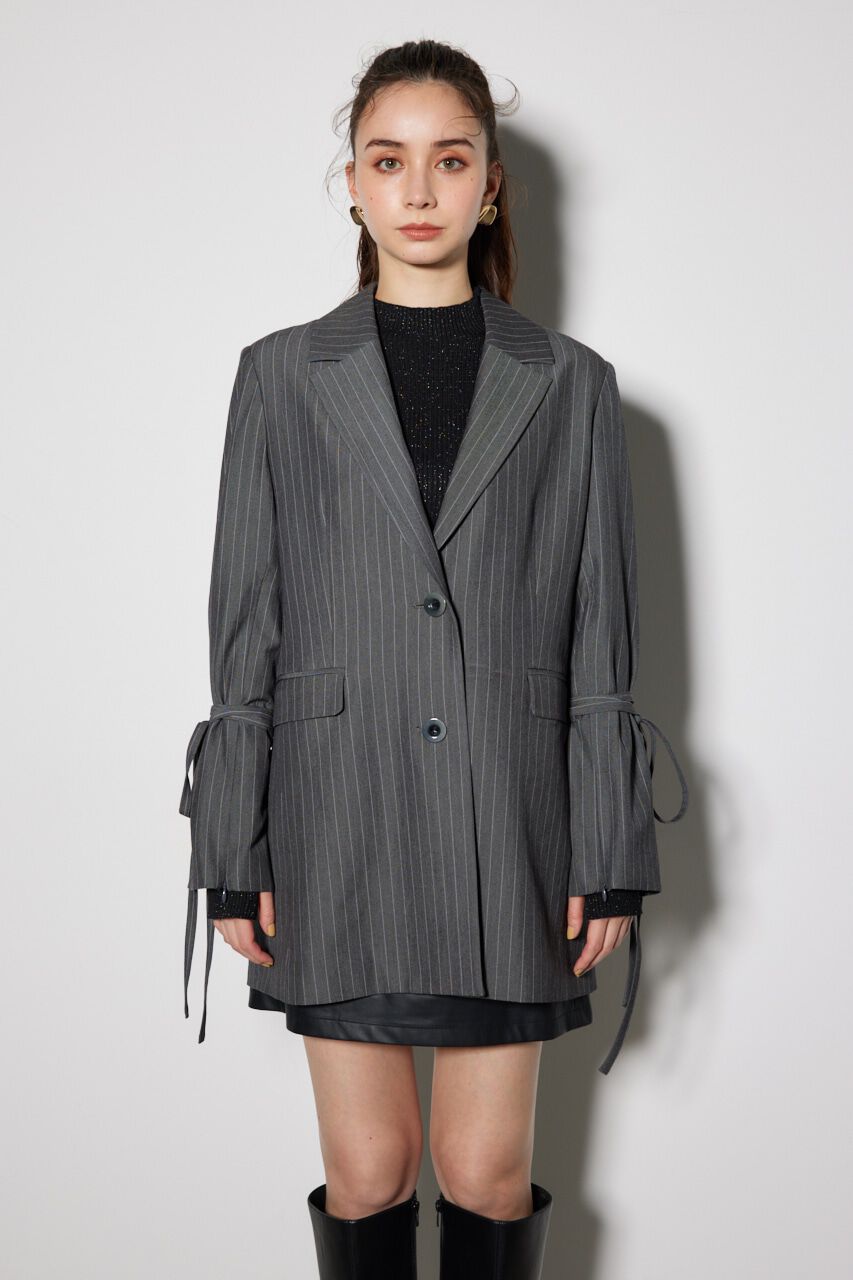 rienda「ストライプシングルテーラージャケット」|その他|