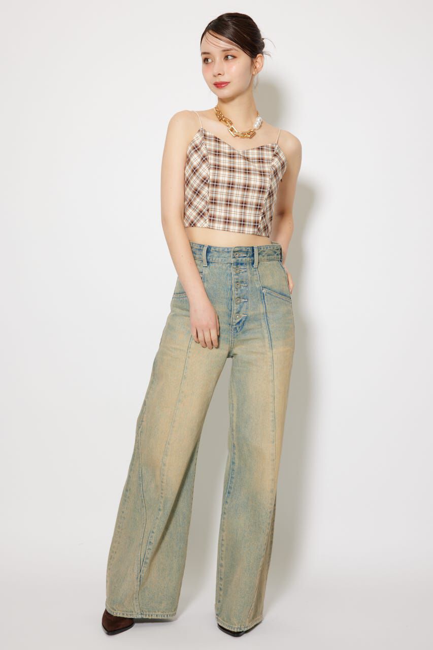 rienda「チェックビスチェ」|キャミソール|