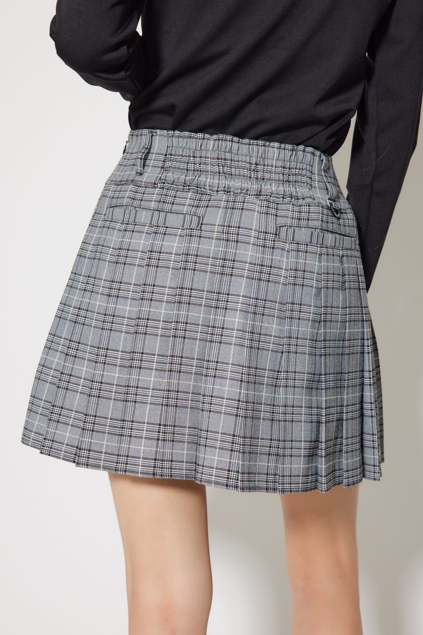 rienda「グレンチェックプリーツスカート」|スカート|