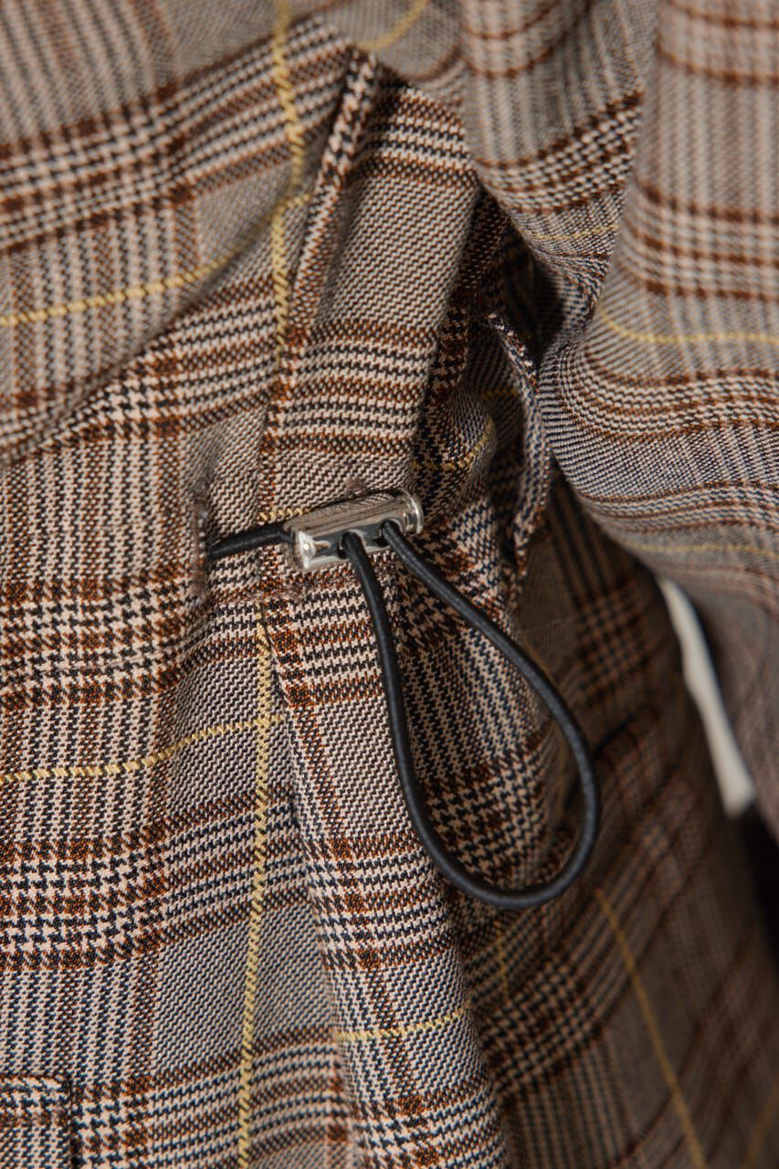 rienda「グレンチェックドロストワンピース」|ワンピース|