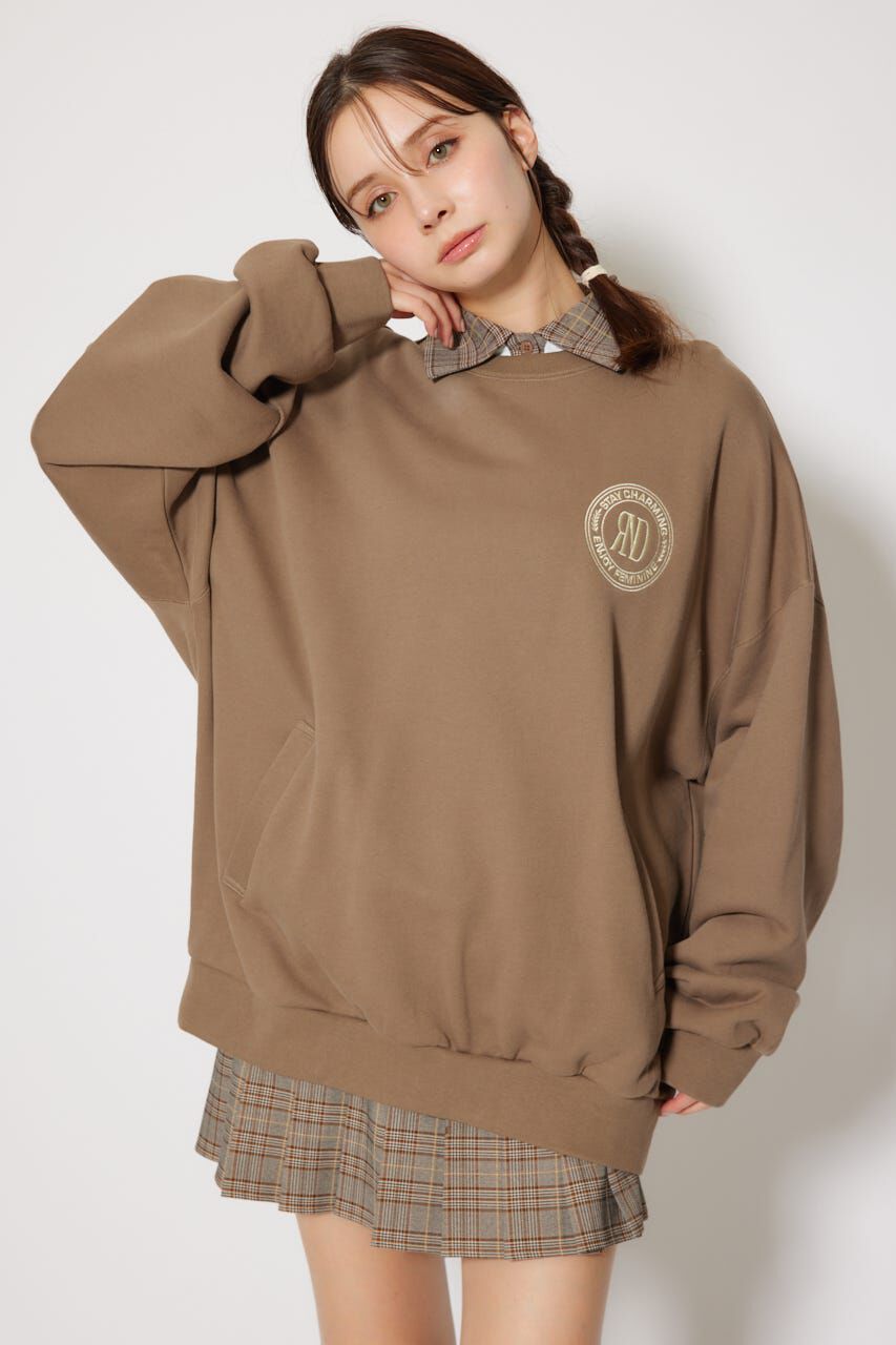 rienda「ユニセックスルーズスウェットトップス」|Tシャツ・カットソー|BRN