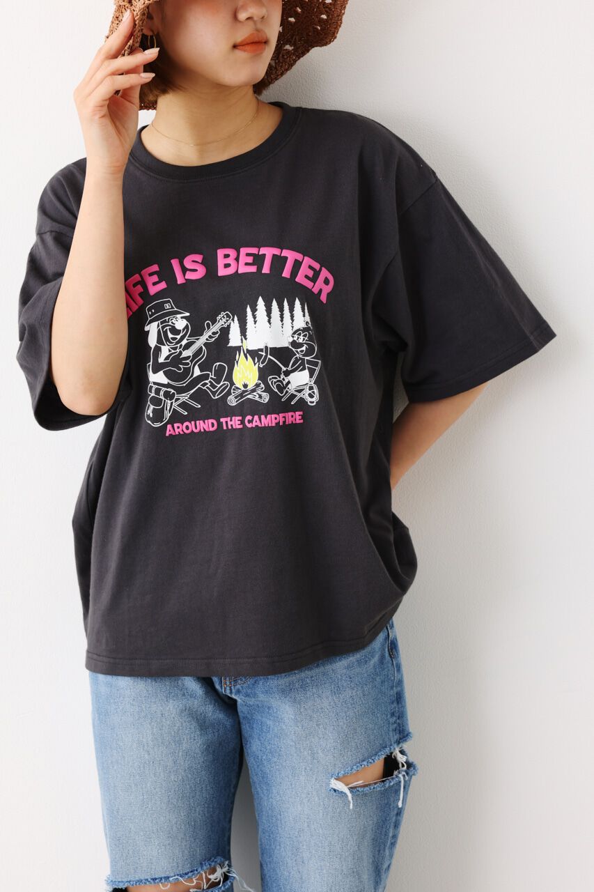 RODEO CROWNS「（WEB限定）CAMP FIRE Tシャツ」|Tシャツ・カットソー|