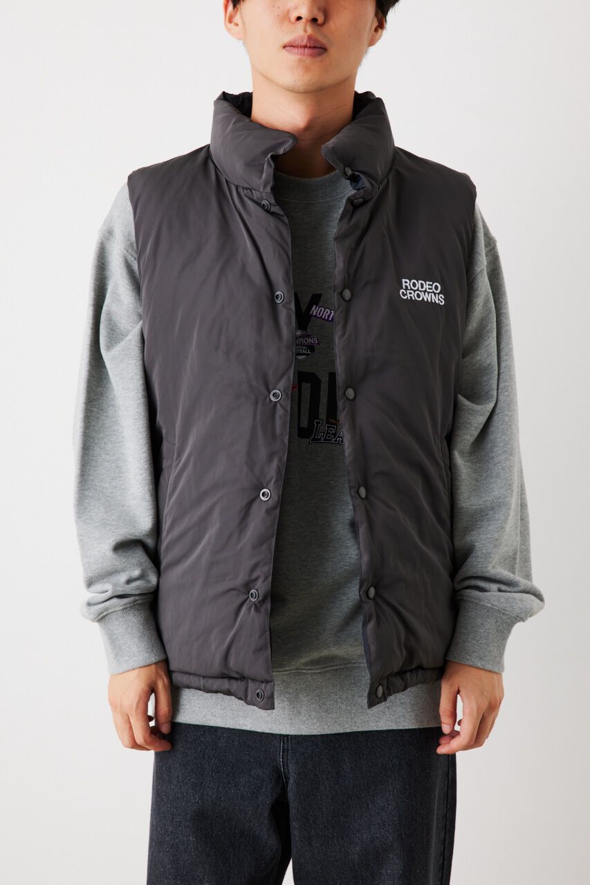 RODEO CROWNS「リバーシブル PUFF VEST」|ダウンベスト・ベスト|