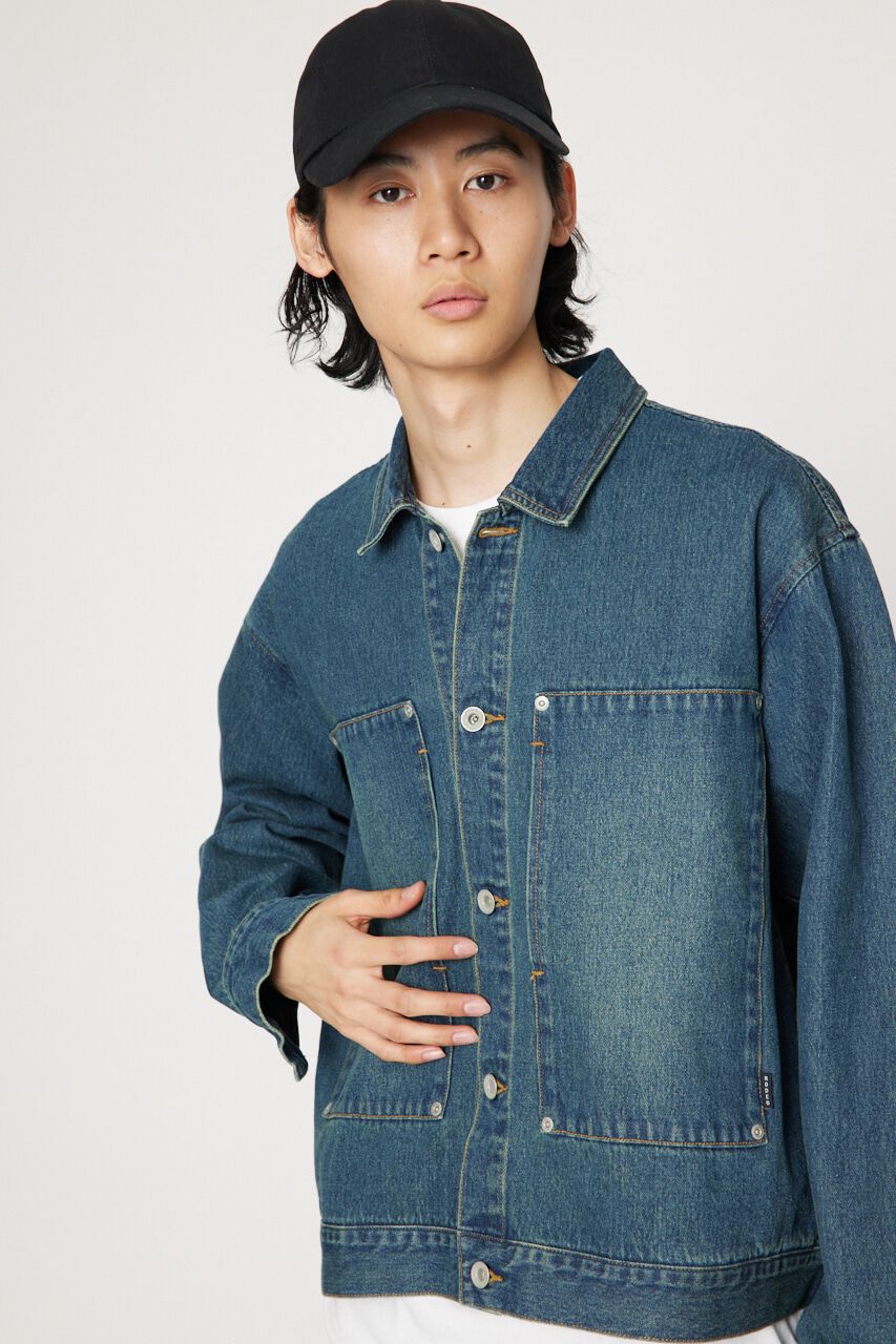 RODEO CROWNS「WORK DENIM ジャケット」|デニムジャケット|BLU