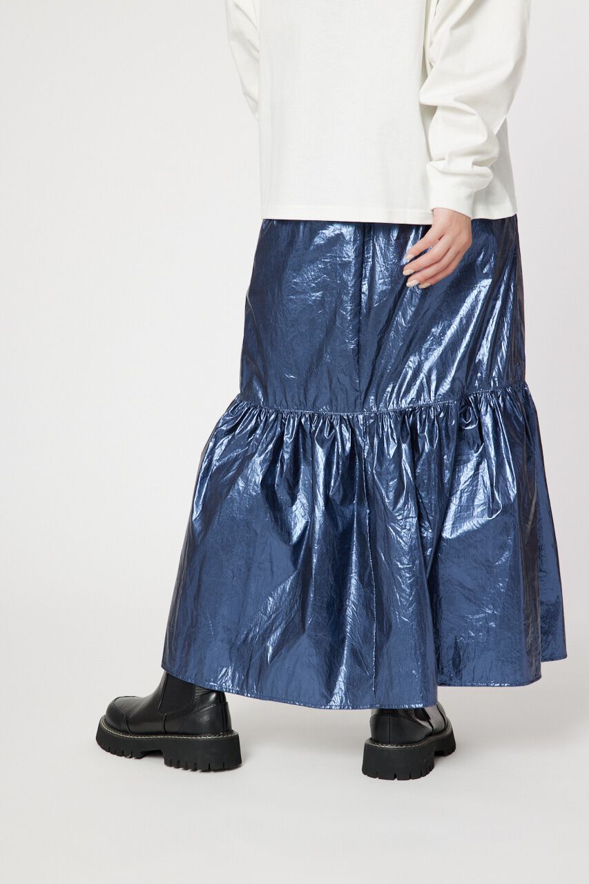 RODEO CROWNS「メタリックギャザースカート」|スカート|